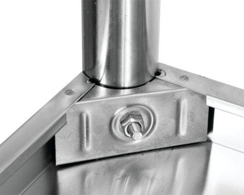 STÓŁ CENTRALNY SKŁADANY Z PÓŁKĄ 1400×600×H850MM