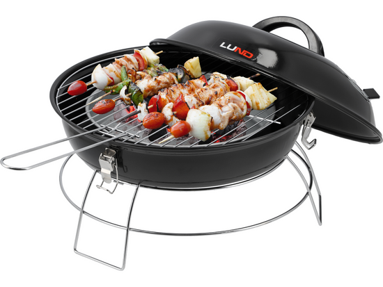 GRILL WĘGLOWY PRZENOŚNY, RUSZT 36CM