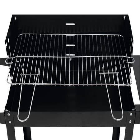 GRILL WĘGLOWY Z PÓŁKĄ, RUSZT 48 X 26.5CM