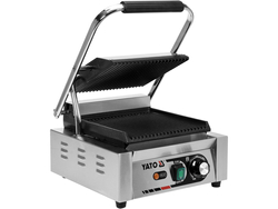 ELEKTRYCZNY GRILL KONTAKTOWY RYFLOWANY 32CM 1,8KW