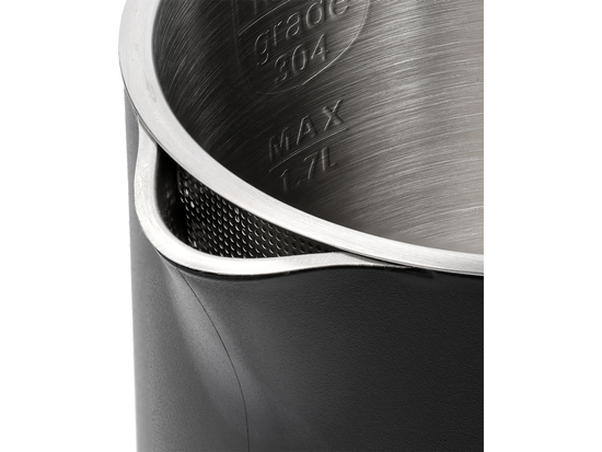 CZAJNIK ELEKTRYCZNY 1,7L, REGULACJA TEMPERATURY, CZARNY