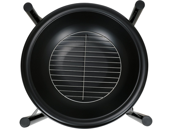 PALENISKO STALOWE Z DREWUTNIĄ, 58 X 58CM X 55CM