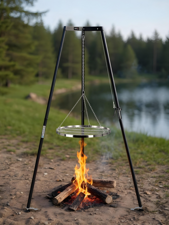 GRILL WISZĄCY NA TRÓJNOGU 66.4CM, S/S