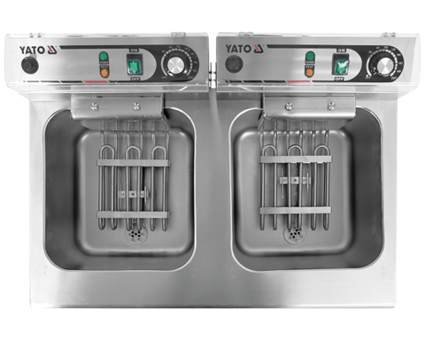 FRYTOWNICA ELEKTRYCZNA PODWÓJNA WOLNOSTOJĄCA Z SZAFKĄ 2X11,5L