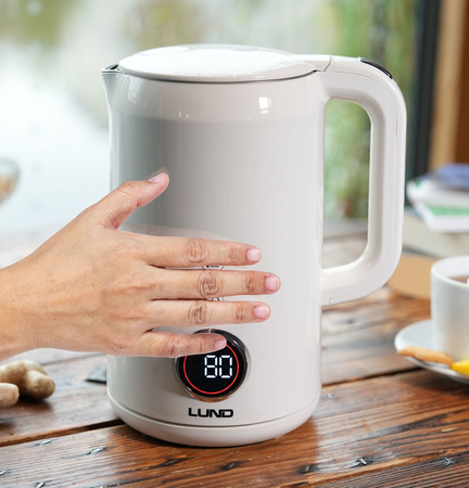 CZAJNIK EL. 1,7L, REGULACJA TEMPERATURY, BIAŁY