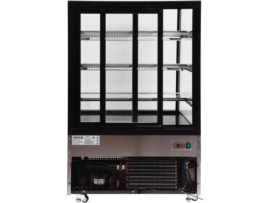 WITRYNA CHŁODNICZA 500L 90X80X144 CZARNA