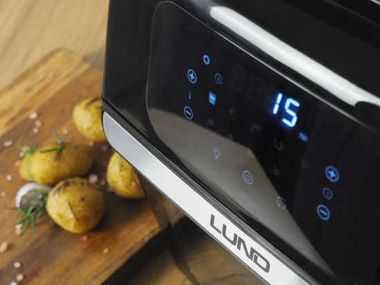 FRYTKOWNICA BEZTŁUSZCZOWA, PIEKARNIK 12L 1800W LED