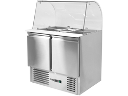 STÓŁ CHŁODNICZY 2-DRZWIOWY Z NADSTAWKĄ SZKLANĄ