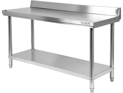 SKŁADANY STÓŁ PRZYŚCIENNY Z PÓŁKĄ 1600X600XH850+100MM