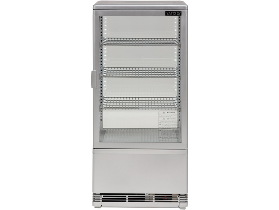 WITRYNA CHŁODNICZA 78L 42X38X96 SREBRNA