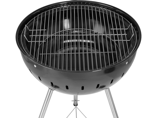GRILL WĘGLOWY OKRĄGŁY 54CM CZARNY
