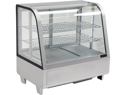 WITRYNA CHŁODNICZA 100L 68X45X67 SREBRNA