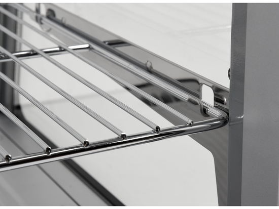 WITRYNA CHŁODNICZA 120L 70,2X56,8X68,6 SREBRNA