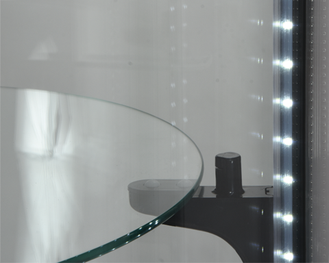 WITRYNA CHŁODNICZA 400L 68X68X175 CZARNA