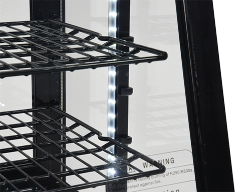 WITRYNA CHŁODNICZA 100L 68X45X67 CZARNA