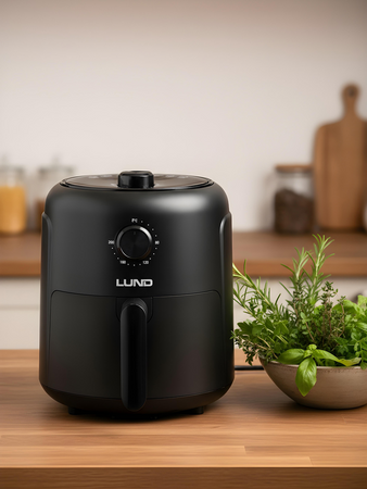 FRYTKOWNICA BEZTŁUSZCZOWA 1000W 2,6L CZARNA