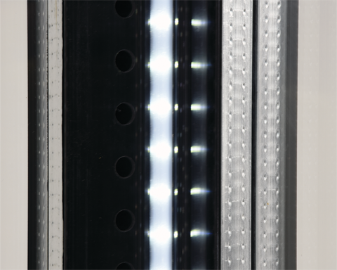 WITRYNA CHŁODNICZA 400L 65X65X190 CZARNA