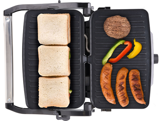 GRILL ELEKTRYCZNY 1600W, 28 X 17CM, REGULACJA TEMPERATURY