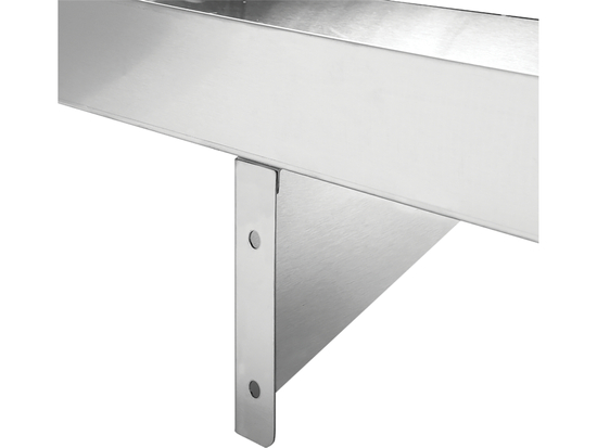 PÓŁKA WISZĄCA Z RANTEM POJEDYNCZA 1200X300X180MM