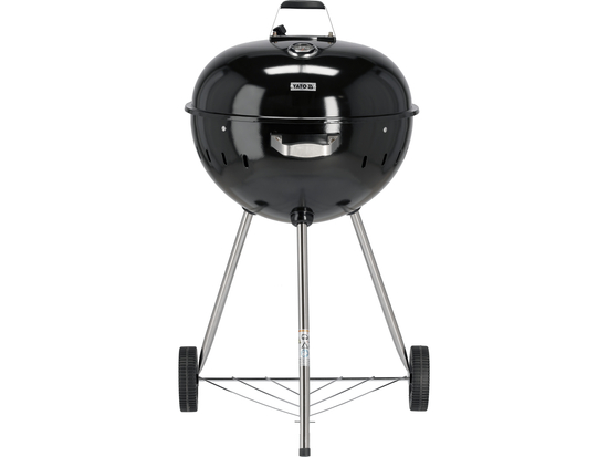 GRILL WĘGLOWY OKRĄGŁY 54CM CZARNY