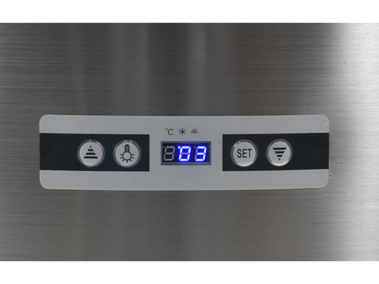 WITRYNA CHŁODNICZA 360L 68X68X175 CZARNA