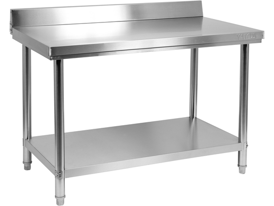 SKŁADANY STÓŁ PRZYŚCIENNY Z PÓŁKĄ 1200X600XH850+100MM