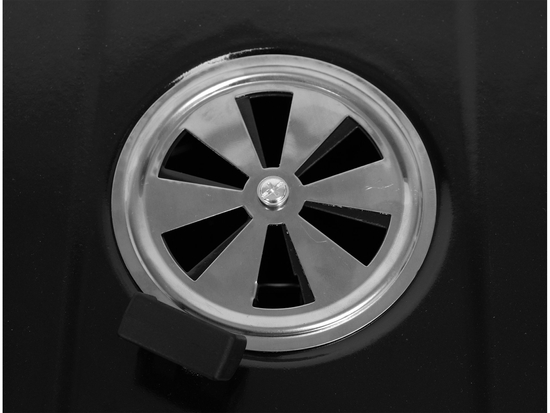 GRILL OGRODOWY WĘGLOWY OKRĄGŁY Z POKRYWĄ, ŚREDNICA 54 CM