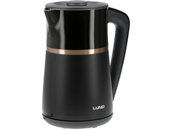 CZAJNIK ELEKTRYCZNY 1,7L, REGULACJA TEMPERATURY, CZARNY