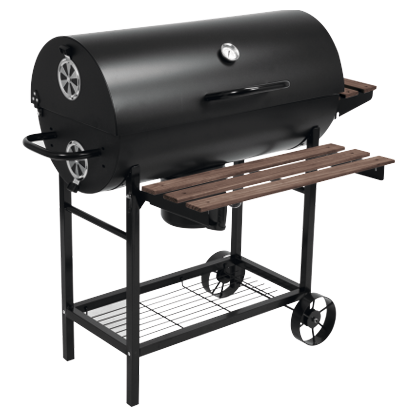 GRILL WĘGLOWY Z POKRYWĄ, RUSZT 71X34,5CM