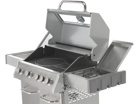 GRILL GAZOWY ITAMI 4+1 STAL NIERDZEWNA 14,2KW, Z SZYBĄ