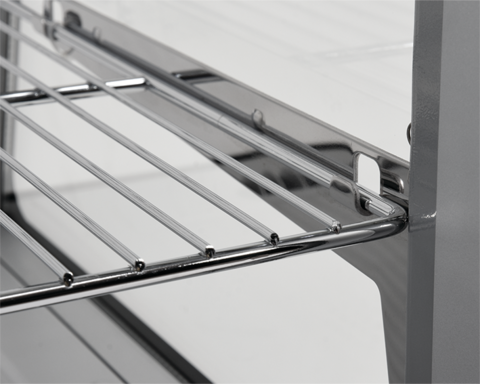 WITRYNA CHŁODNICZA 120L 70,2X56,8X68,6 SREBRNA