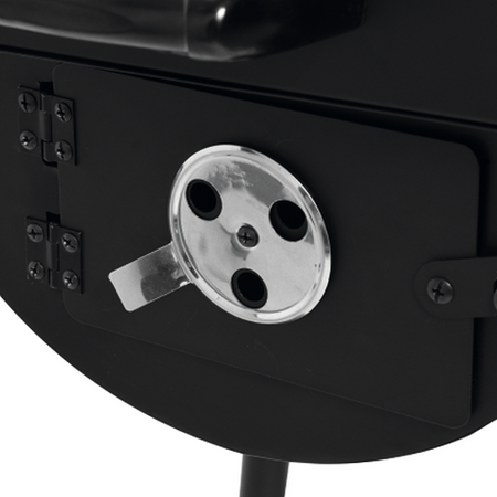 GRILL WĘGLOWY Z WĘDZARNIĄ XXL, RUSZT 64X37CM