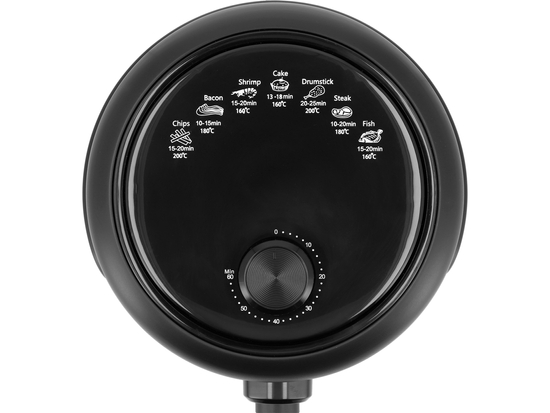 FRYTKOWNICA BEZTŁUSZCZOWA 1000W 2,6L CZARNA