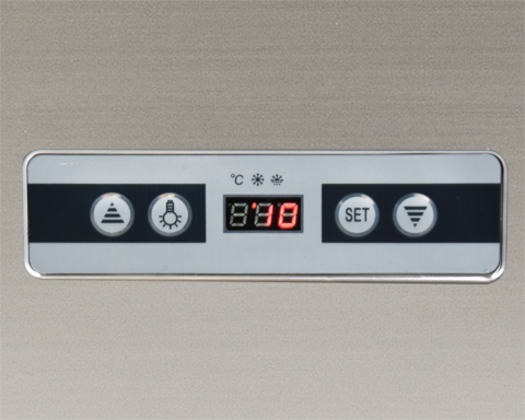 WITRYNA CHŁODNICZA 400L 65X65X190 CZARNA