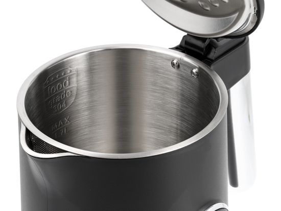 CZAJNIK ELEKTRYCZNY 1,7L, REGULACJA TEMPERATURY, CZARNY