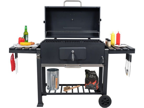 GRILL WĘGLOWY XXL ŻELIWNY RUSZT 78X42.5CM
