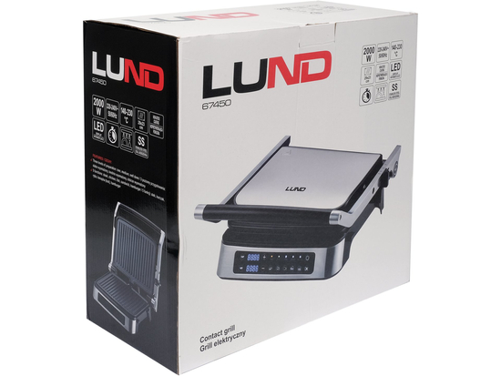 GRILL ELEKTRYCZNY 2000W, PANEL LED