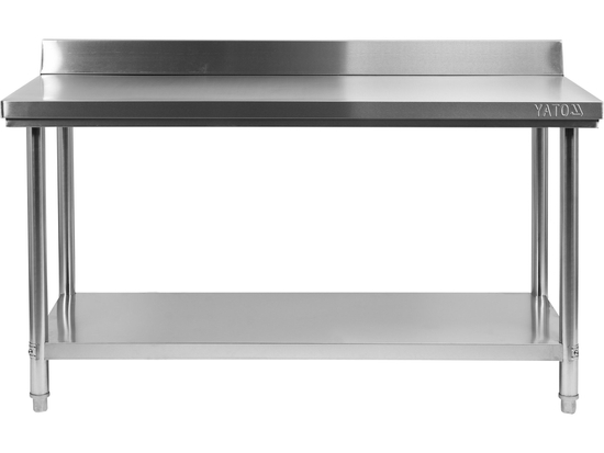 SKŁADANY STÓŁ PRZYŚCIENNY Z PÓŁKĄ 1500X600XH850+100MM