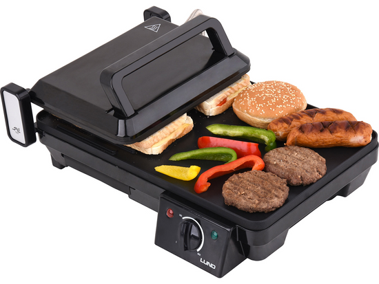 GRILL STOŁOWY ELEKTRYCZNY 2000W 2W1 40,5X25CM