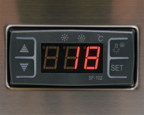 WITRYNA CHŁODNICZA 78L 43X39X98 CZARNA