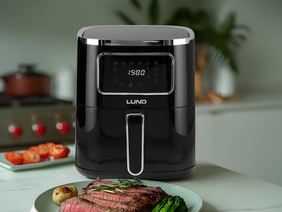 FRYTKOWNICA BEZTŁUSZCZOWA 1450W 5L CZARNA