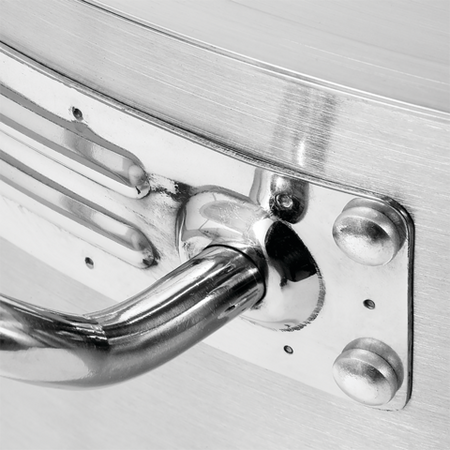 GARNEK WYSOKI Z POKRYWKĄ ZE STALI NIERDZEWNEJ 32X32CM 25,7L