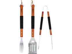 ZESTAW DO GRILLOWANIA 3SZT, DREWNIANA RĘKOJEŚĆ