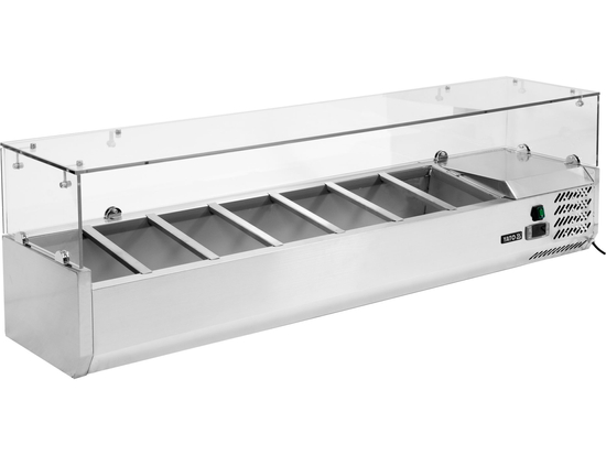 WITRYNA CHŁODNICZA NADSTAWNA 7X1/4 GN