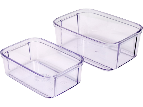 POJEMNIKI PRÓŻNIOWE 0,75L, 1,5L, MOŻLIWOŚĆ ZAZNACZENIA DATY NA POKRYWIE