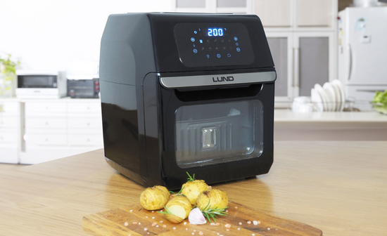 FRYTKOWNICA BEZTŁUSZCZOWA, PIEKARNIK 12L 1800W LED