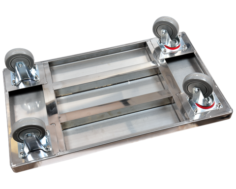 WÓZEK PLATFORMOWY SKŁADANY ZE STALI NIERDZEWNEJ