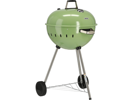 GRILL WĘGLOWY OKRĄGŁY 54CM ZIELONY