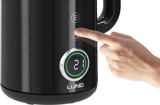 CZAJNIK ELEKTRYCZNY 1,7L, REGULACJA TEMP. CZARNY