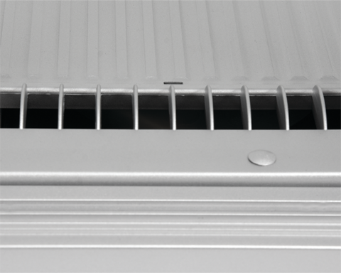 WITRYNA CHŁODNICZA 120L 70,2X56,8X68,6 SREBRNA